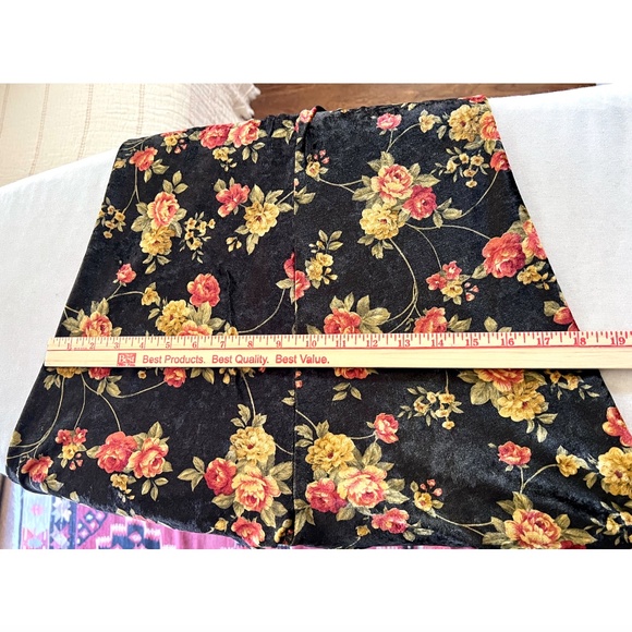 Vintage UNGARO LINGERIE Stretch Velour Body Suit in Floral Print - M - Picture 9 of 12